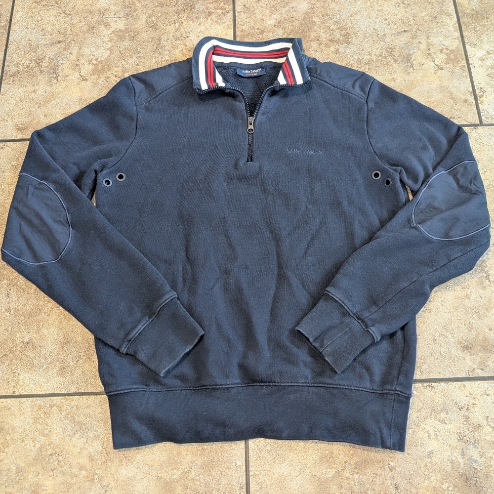 Saint James Depuis 1889 Ne De La Mer Men's Small 1)4 Zip